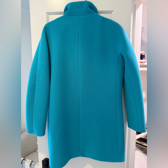 J. Crew Vibrant Blue WOOL Pea Coat - Picture 4 of 5